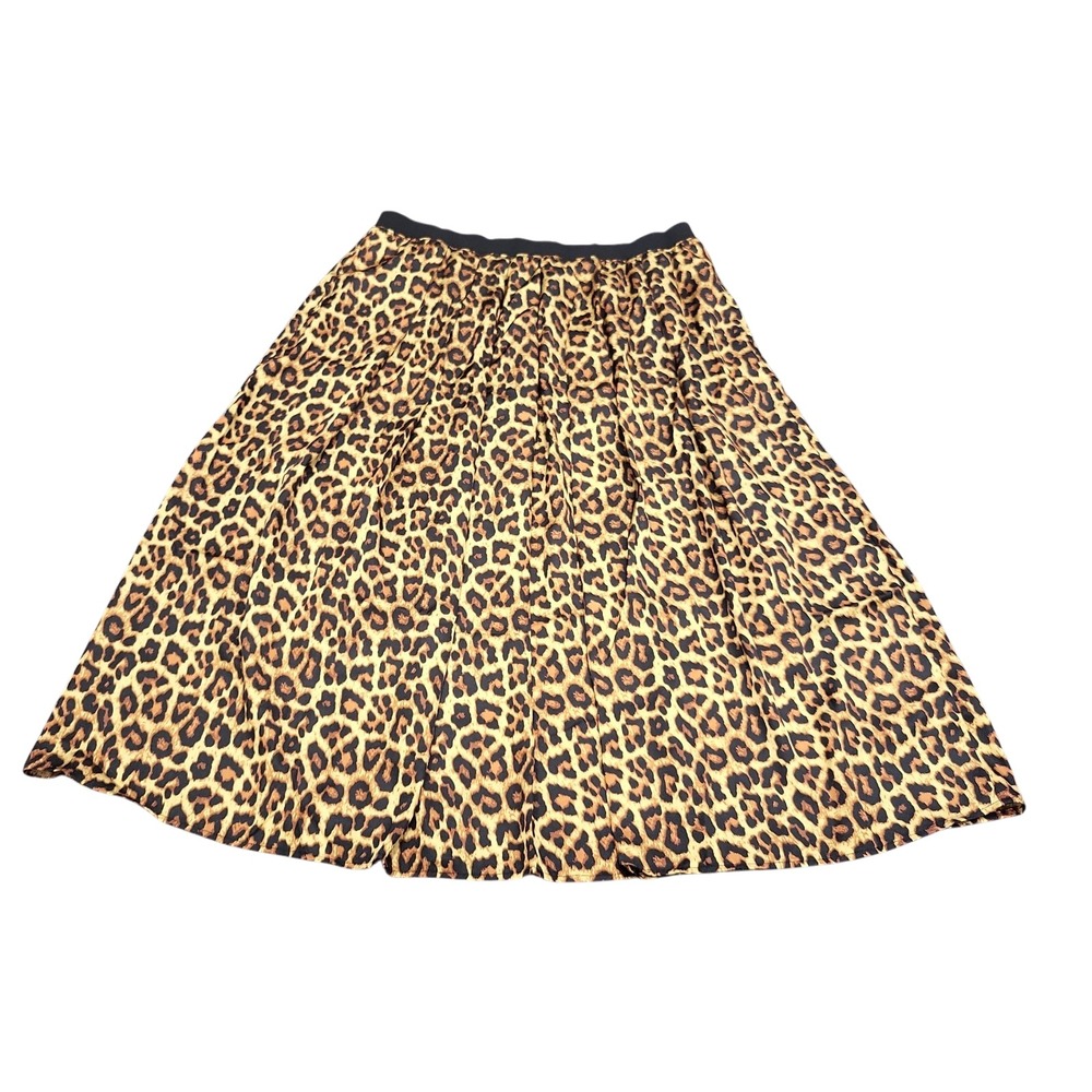 Joan Rivers Womens Leopard Print Pull On Maxi Skirt Petite XL A372217